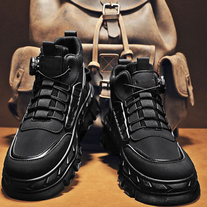 Retro įkvėpti, laisvalaikio stiliaus, masyvūs vyriški aulinukai iki kulkšnių