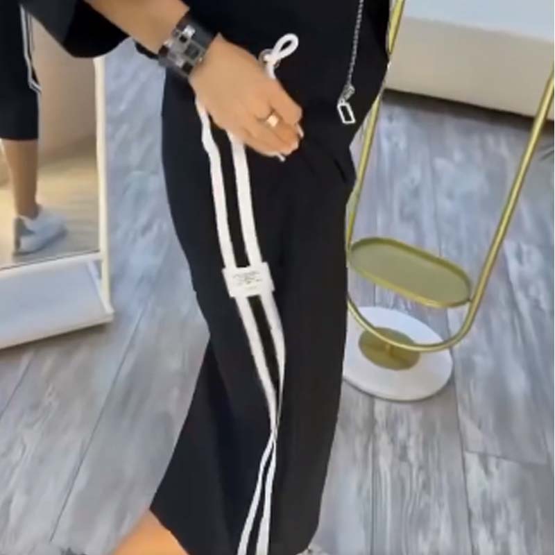 ✨ Moteriškas paltas su aukšta apykakle ir suknelės komplektu