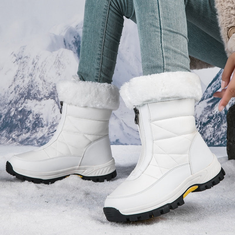 ✨ Neslystantys žieminiai batai moterims – šiltas pamušalas, lengvai užsegamas užtrauktukas, tinka sniegui ir ledui ❄️👢