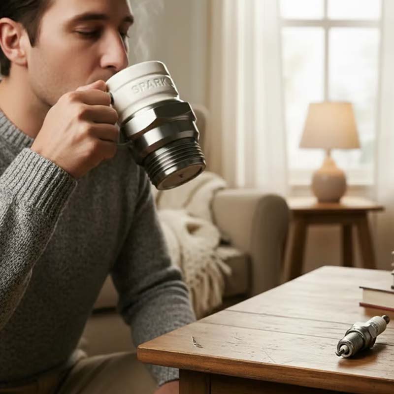 Kūrybiškas žvakės formos puodelis